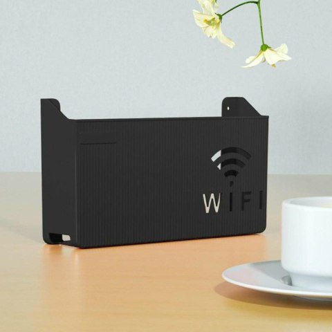 AG986A Uchwyt półka na router wifi czarny AG986A Uchwyt półka na router wifi czarny