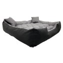 Legowisko dla psa ECCO 100x80 / 115x95 cm szaro-czarne