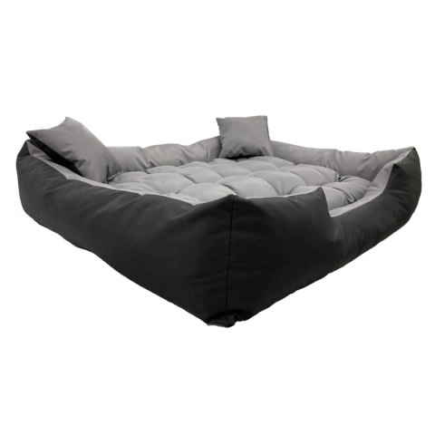 Legowisko dla psa ECCO 100x80 / 115x95 cm szaro-czarne Legowisko dla psa ECCO 100x80 / 115x95 cm szaro-czarne