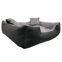Legowisko dla psa ECCO 100x80 / 115x95 cm szaro-czarne