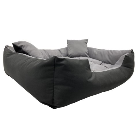 Legowisko dla psa ECCO 100x80 / 115x95 cm szaro-czarne Legowisko dla psa ECCO 100x80 / 115x95 cm szaro-czarne