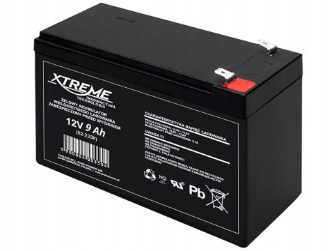 82-238# Akumulator żelowy 12v 9ah xtreme 82-238# Akumulator żelowy 12v 9ah xtreme