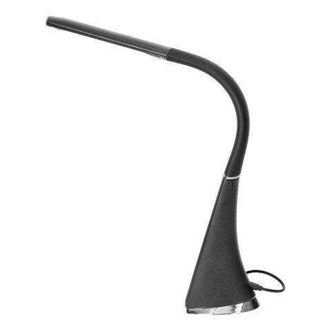 DOLOMIT LED 5W, lampka biurkowa z budzikiem, 400lm, 4000K, czarna DOLOMIT LED 5W, lampka biurkowa z budzikiem, 400lm, 4000K, czarna