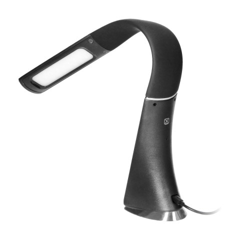 DOLOMIT LED 5W, lampka biurkowa z budzikiem, 400lm, 4000K, czarna DOLOMIT LED 5W, lampka biurkowa z budzikiem, 400lm, 4000K, czarna