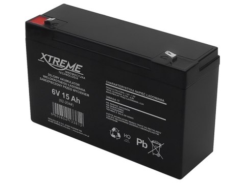 82-204# Akumulator żelowy 6v 15ah xtreme 82-204# Akumulator żelowy 6v 15ah xtreme