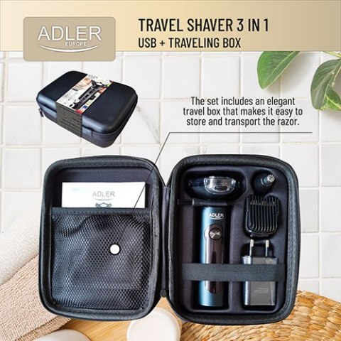 ADEG 2940 Golarka elektryczna 3 w 1 - usb + etui ADEG 2940 Golarka elektryczna 3 w 1 - usb + etui