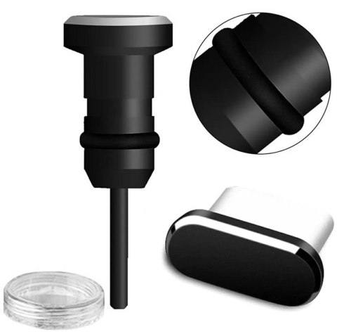 DA23 Zaślepka przeciw kurzowi usb-c 2szt black DA23 Zaślepka przeciw kurzowi usb-c 2szt black