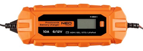 Prostownik automatyczny 10A/160W, 3-200Ah, do akumulatorów kwasowych / AGM / GEL Prostownik automatyczny 10A/160W, 3-200Ah, do akumulatorów kwasowych / AGM / GEL