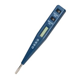 Elektroniczny próbnik napięcia 5w1, test obecności, pomiar, indukcja, ciągłość, polaryzacja DC, niebieski