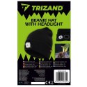 Czapka zimowa z latarką- czarna Trizand 22663