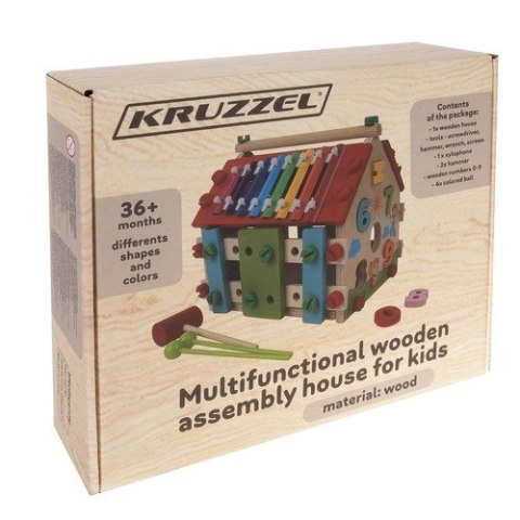 Domek edukacyjny drewniany Kruzzel 22564 Domek edukacyjny drewniany Kruzzel 22564