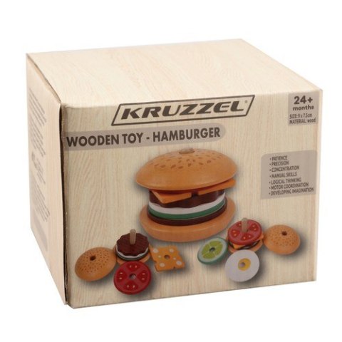 Burger drewniany Kruzzel 22673 Burger drewniany Kruzzel 22673