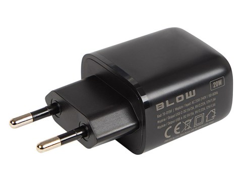 76-019# Ładowarka sieciowa gniazdo usb + usb-c qc 20w 76-019# Ładowarka sieciowa gniazdo usb + usb-c qc 20w