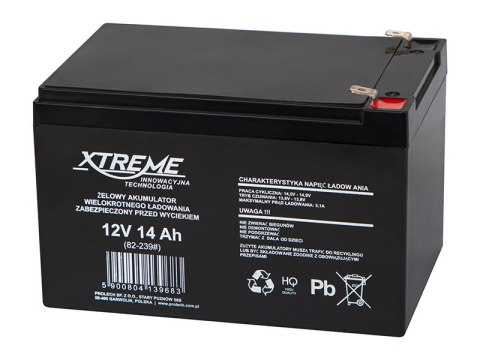 82-239# Akumulator żelowy 12v 14ah xtreme 82-239# Akumulator żelowy 12v 14ah xtreme