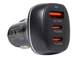75-787# Ładowarka samochodowa gn.usb+usb-cx2 50w g50c