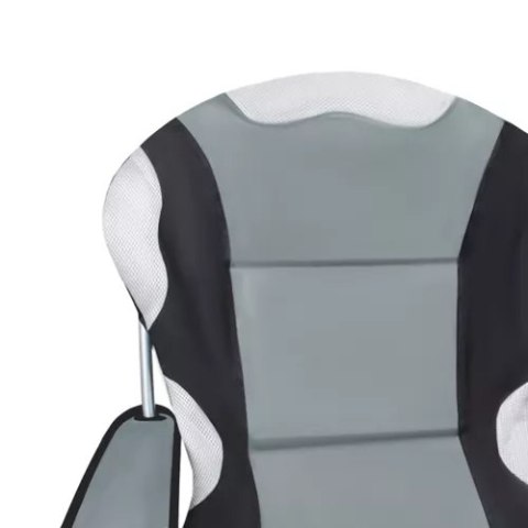 Krzesło wędkarskie czarno-szare 23674 Krzesło wędkarskie czarno-szare 23674