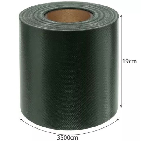 Taśma ogrodzeniowa 19cmx35m 630g/m2 zielona 23706 Taśma ogrodzeniowa 19cmx35m 630g/m2 zielona 23706