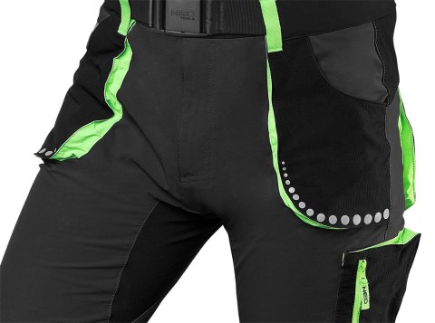 Krótkie spodenki PREMIUM, 4 way stretch, czarne, rozmiar XL Krótkie spodenki PREMIUM, 4 way stretch, czarne, rozmiar XL