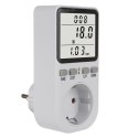 Miernik energii GreenBlue, watomierz, typ F, 220-240V AC, 50Hz, max. obciążenie 16A, IP20, wbudowana bateria, GB364 F