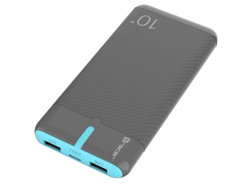 Power bank TRACER EnerGo 10000mAh gray/blue Power bank TRACER EnerGo 10000mAh gray/blue
