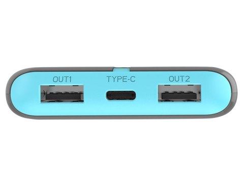 Power bank TRACER EnerGo 10000mAh gray/blue Power bank TRACER EnerGo 10000mAh gray/blue