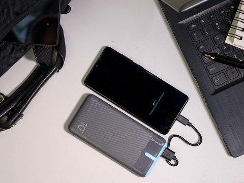 Power bank TRACER EnerGo 10000mAh gray/blue Power bank TRACER EnerGo 10000mAh gray/blue
