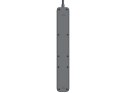 Listwa zasilająca antyprzepięciowa TRACER Power Line+ 1,8 m Graphite (6 gniazd)
