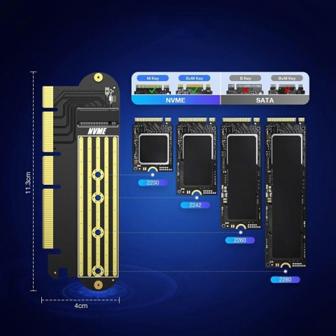 AK342 Adapter pci-e x16 - m.2 nvme AK342 Adapter pci-e x16 - m.2 nvme