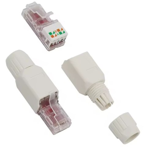 RJ9 Wtyczka rj45 utp kat.6 beznarzędziowy skręcany RJ9 Wtyczka rj45 utp kat.6 beznarzędziowy skręcany