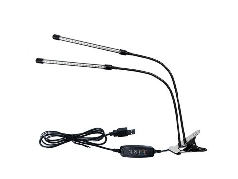 71-300# Lampa stojąca do uprawy roślin z klipsem podwójna 71-300# Lampa stojąca do uprawy roślin z klipsem podwójna