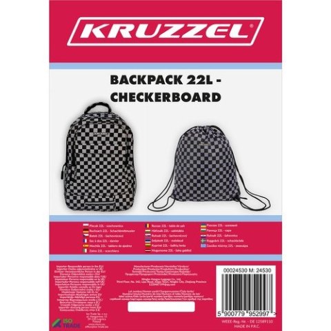 Plecak 22L - szachownica Kruzzel 24530 Plecak 22L - szachownica Kruzzel 24530