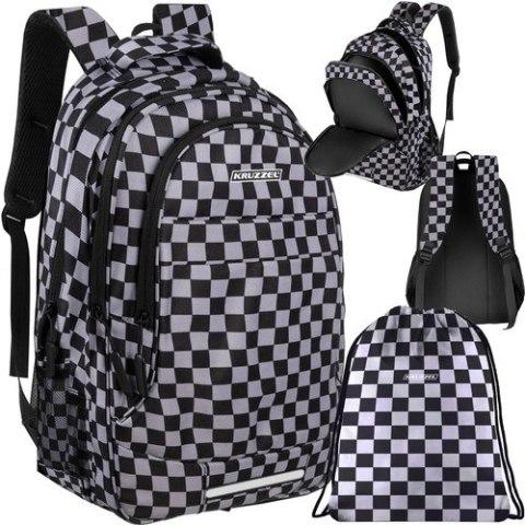 Plecak 30L - szachownica Kruzzel 24531 Plecak 30L - szachownica Kruzzel 24531