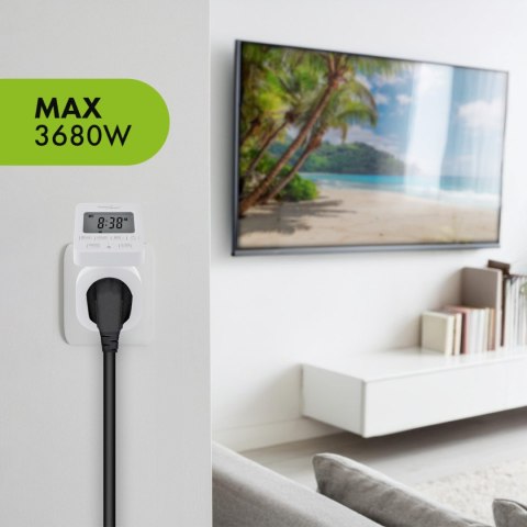 Włącznik czasowy - timer cyfrowy GreenBlue, max. obciążenie 16A, IP20, GB605 E Włącznik czasowy - timer cyfrowy GreenBlue, max. obciążenie 16A, IP20, GB605 E