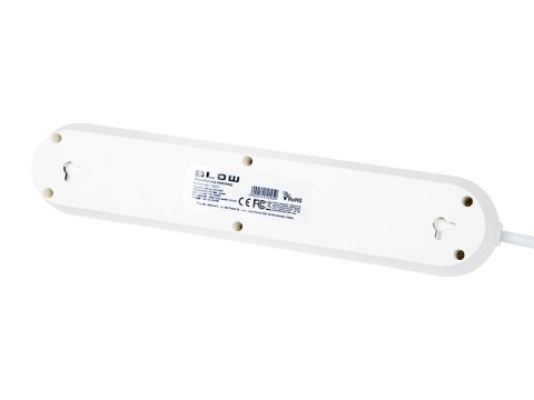 98-217# Przedłużacz sieciowy ps-330 3-gniazda 3xusb 3m biały 2x1mm 98-217# Przedłużacz sieciowy ps-330 3-gniazda 3xusb 3m biały 2x1mm
