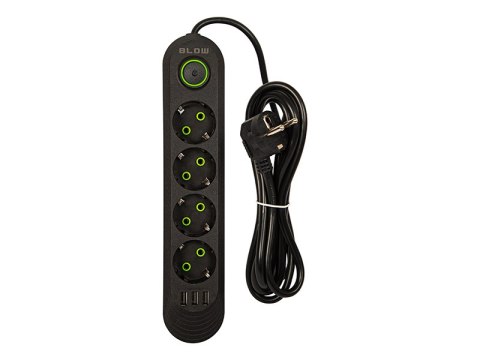 98-219# Przedłużacz sieciowy ps-420 4-gniazda 3xusb 2m czarny 2x1mm 98-219# Przedłużacz sieciowy ps-420 4-gniazda 3xusb 2m czarny 2x1mm