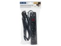 98-779# Przedłużacz sieciowy pr-470wsp/usb 4-gniazda+usb z uziemieniem+wyłącznik 5m czarny 3x1,5mm