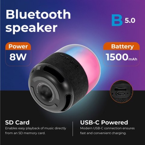 AD 1904 Głośnik bluetooth z fm AD 1904 Głośnik bluetooth z fm