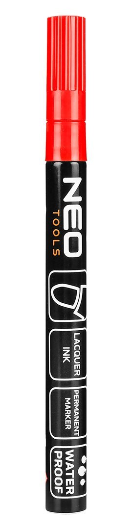 Marker budowlany, 4 kolory, permanentny, wodoodporny, lakierowy, aluminiowy, 4 szt Marker budowlany, 4 kolory, permanentny, wodoodporny, lakierowy, aluminiowy, 4 szt