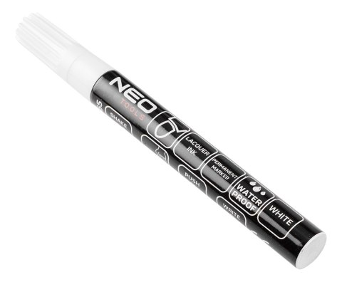 Marker budowlany, biały, permanentny, wodoodporny, lakierowy, aluminiowy, wielokrotność 12 szt. Marker budowlany, biały, permanentny, wodoodporny, lakierowy, aluminiowy, wielokrotność 12 szt.
