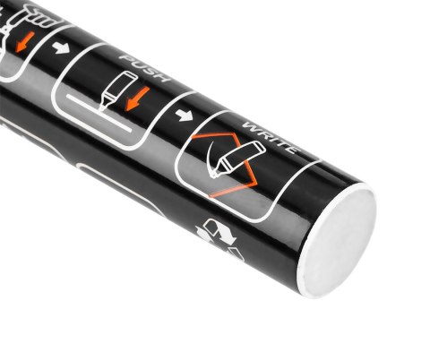 Marker budowlany gruby, czarny, permanentny, wodoodporny, lakierowy, aluminiowy, 4 szt Marker budowlany gruby, czarny, permanentny, wodoodporny, lakierowy, aluminiowy, 4 szt