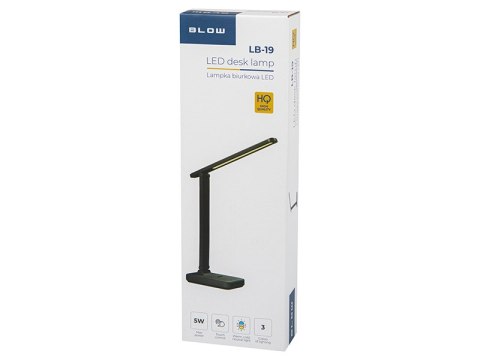 44-163# Lampka biurkowa led lb-19 czarna 44-163# Lampka biurkowa led lb-19 czarna