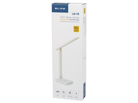44-164# Lampka biurkowa led lb-19 biała 44-164# Lampka biurkowa led lb-19 biała