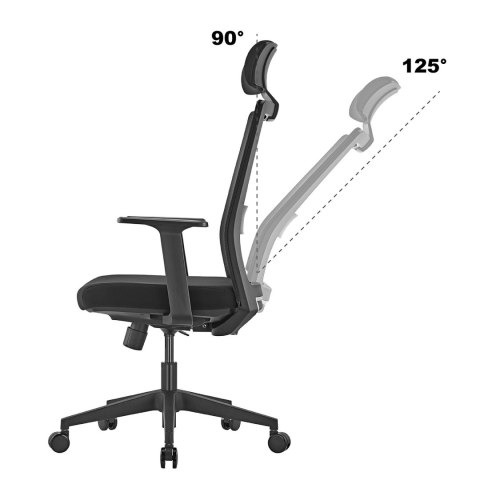 Fotel biurowy ergonomiczny premium z wysokim oparciem Ergo Office, max 150kg, ER-425 Fotel biurowy ergonomiczny premium z wysokim oparciem Ergo Office, max 150kg, ER-425