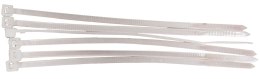 59230B Opaski zaciskowe 3,6x300 mm białe 100 sztuk, Mega