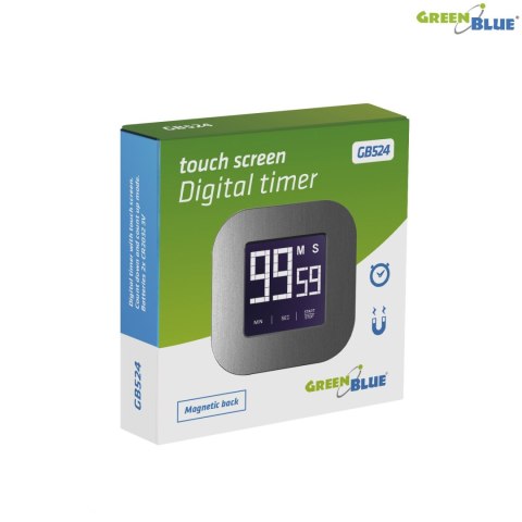 GB524 46005 Cyfrowy timer stoper minutnik magnetyczny z dotykowym ekranem GB524 46005 Cyfrowy timer stoper minutnik magnetyczny z dotykowym ekranem