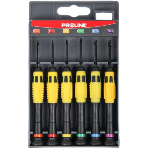 10225 Wkrętaki zegarmistrzowskie Torx Ni-Cr-Mo zestaw 6 elementów, Proline 10225 Wkrętaki zegarmistrzowskie Torx Ni-Cr-Mo zestaw 6 elementów, Proline