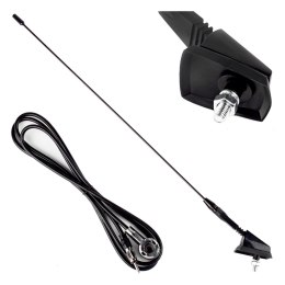 Antena samochodowa 41 cm 5 mm adapter ant01 amio-01048