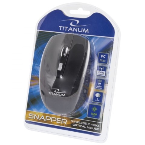 TM105K Mysz bezprzewodowa 2.4GHz 6D optyczna USB Snapper Titanum TM105K Mysz bezprzewodowa 2.4GHz 6D optyczna USB Snapper Titanum