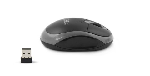 TM116E Mysz bezprzewodowa 2.4GHz 3D optyczna USB Vulture czarno-szara TM116E Mysz bezprzewodowa 2.4GHz 3D optyczna USB Vulture czarno-szara