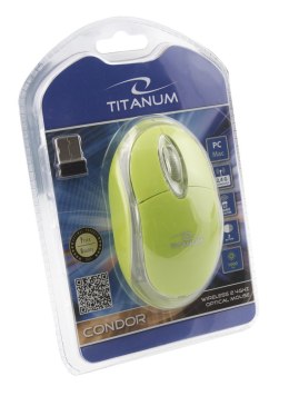 TM120G Mysz bezprzewodowa 2.4GHz 3D optyczna USB Condor zielona